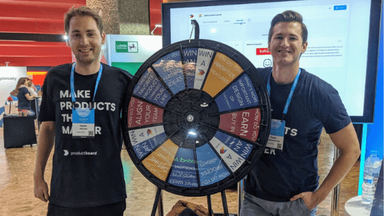 Mind the Product London prize wheel