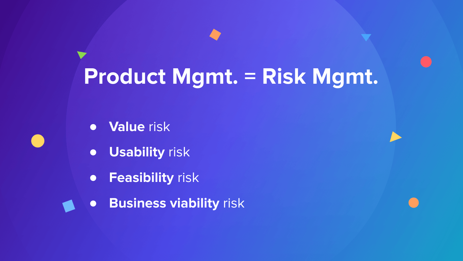 product discovery process — the 4 risks