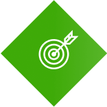 green diamond icon with target